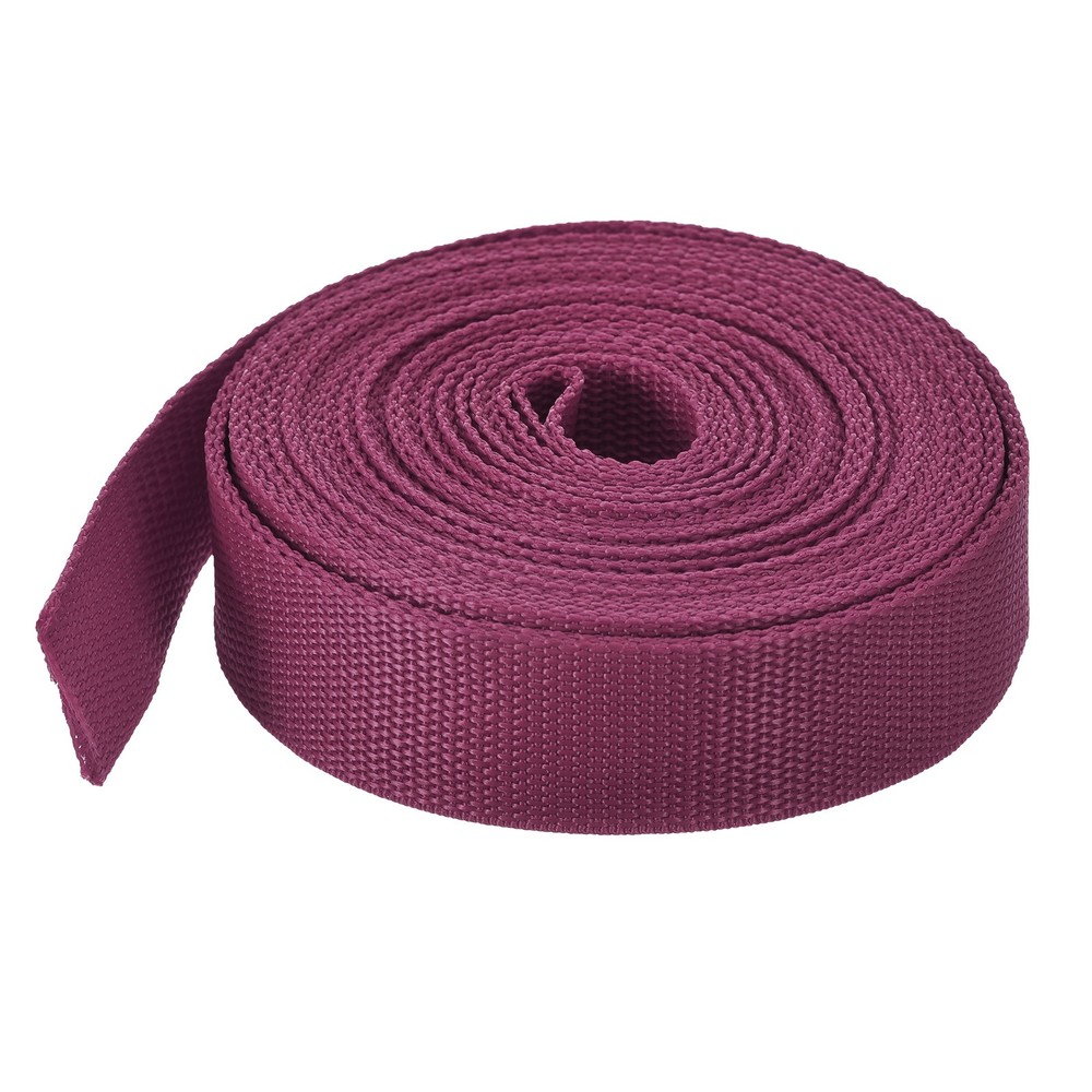 Lightweight Polypropylene Webbing Strap 0.8" 10 Yard Backpack Dark Red