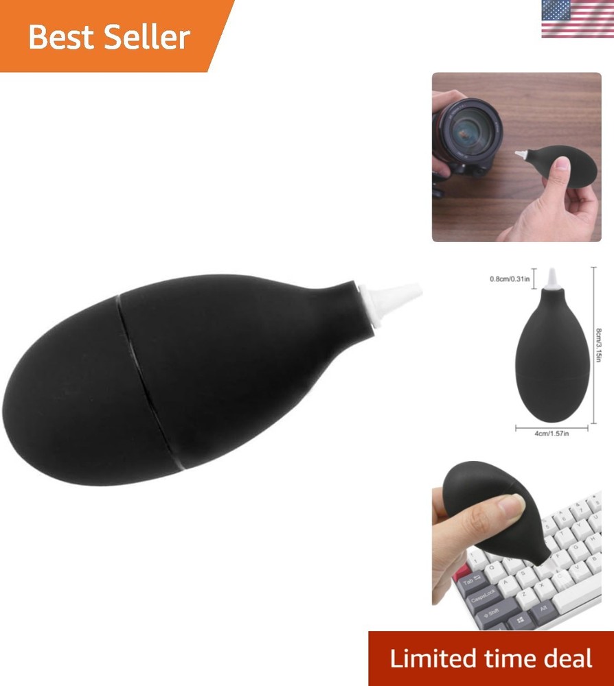 1Pc Portable Black Compressed Air Duster for Electronics & Computer Cleaning