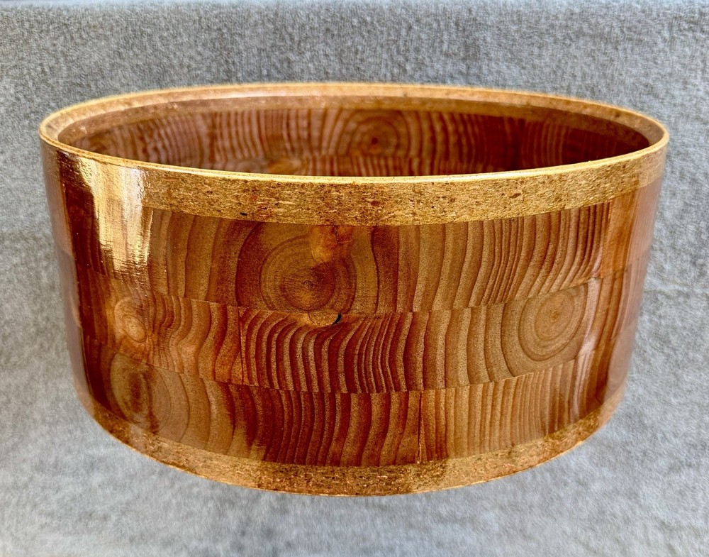 SOLID WOOD 14” X 6” Snare Drum Shell Segmented DIY Free Float Pearl Stave CNC
