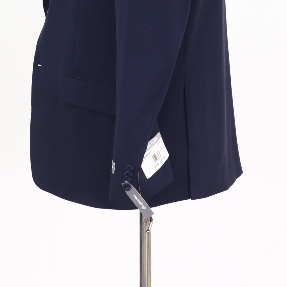 Michael Kors 44R Navy Sport Coat Blazer Jacket Solid 2-Button Wool