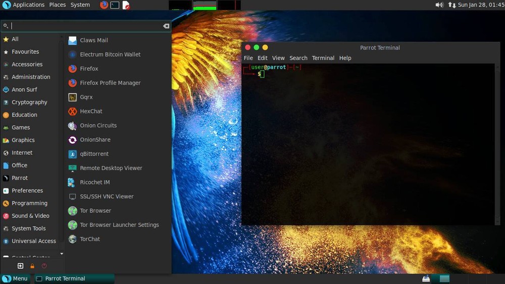 PARROT OS 4.11 Security / Privacy LINUX INSTALL & LIVE 64bit DVD