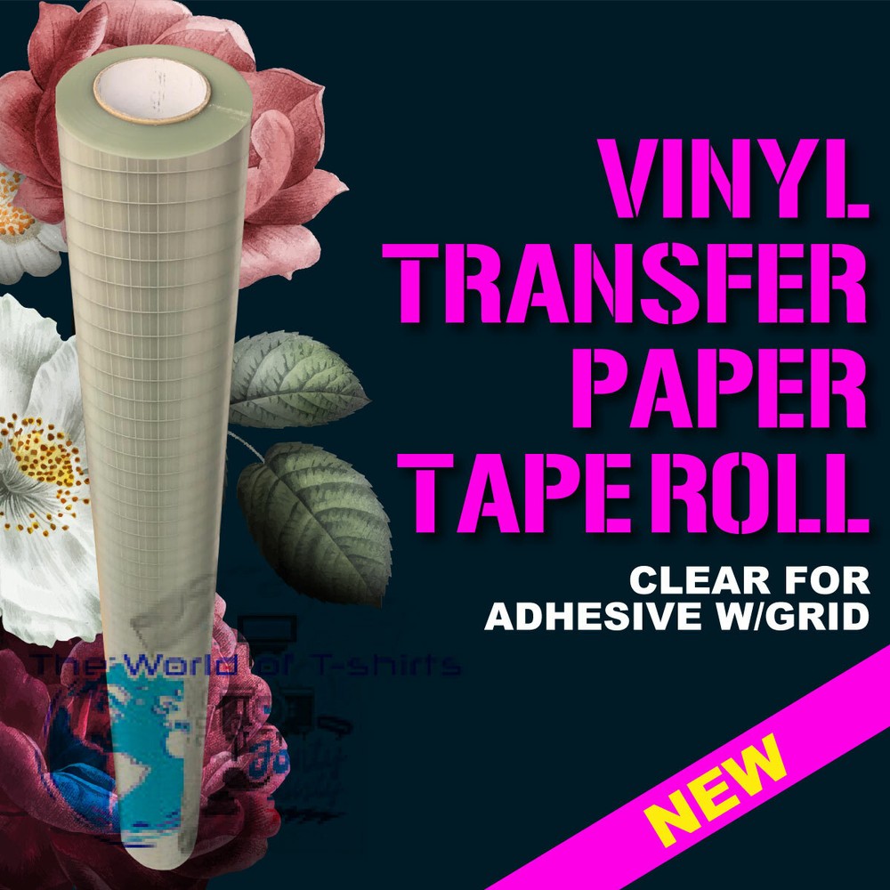 PSV Application transfer Tape clear-lined grid - Adhesive craft vinyl