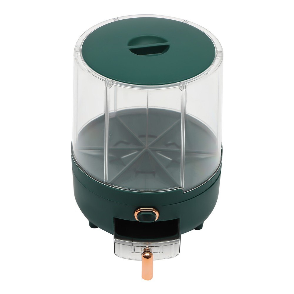 Rice Storage Container with 6 Compartments – Rotatable, Airtight Design