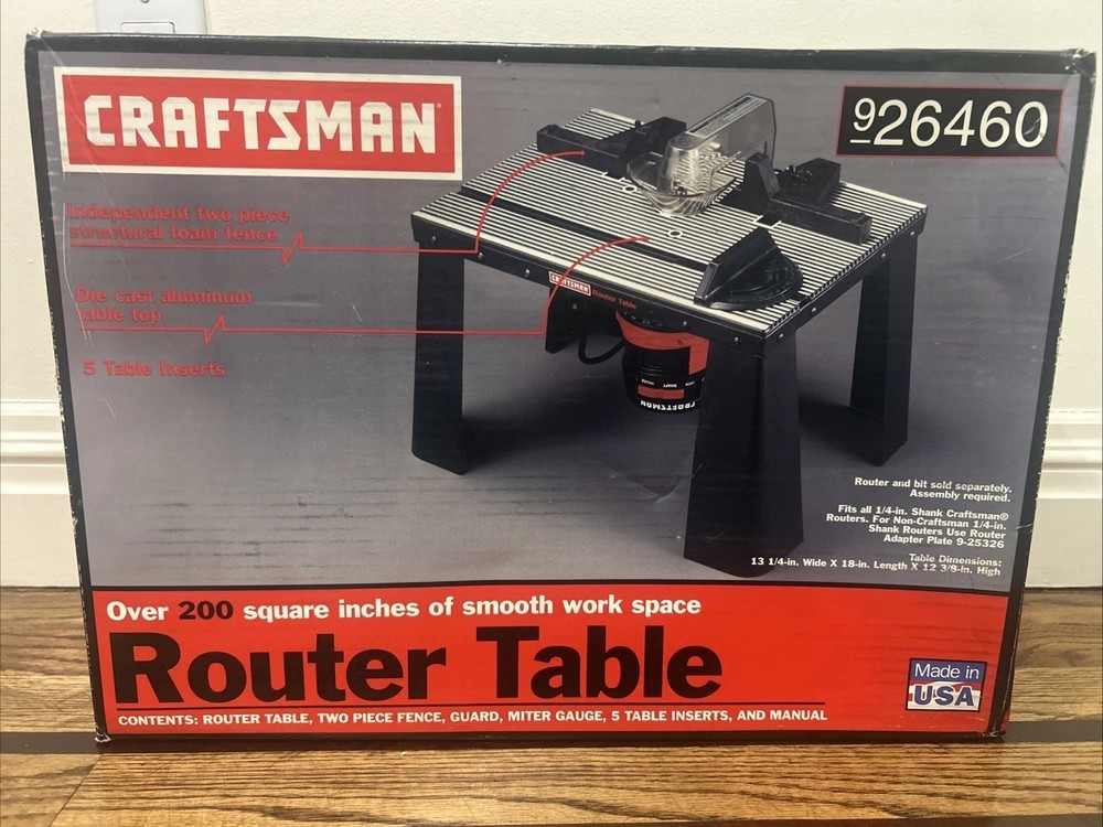 Craftsman Router Table 926460, NOS Unopened Box