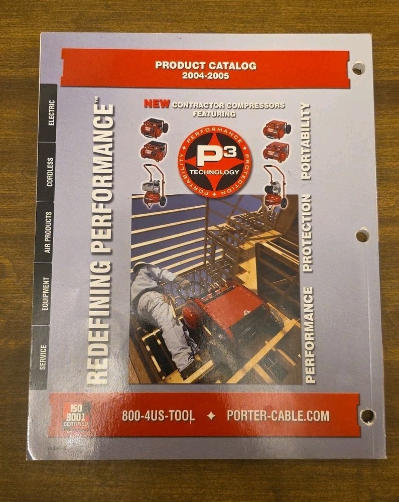 2004 Porter Cable Catalog Professional Power Tools Paperback