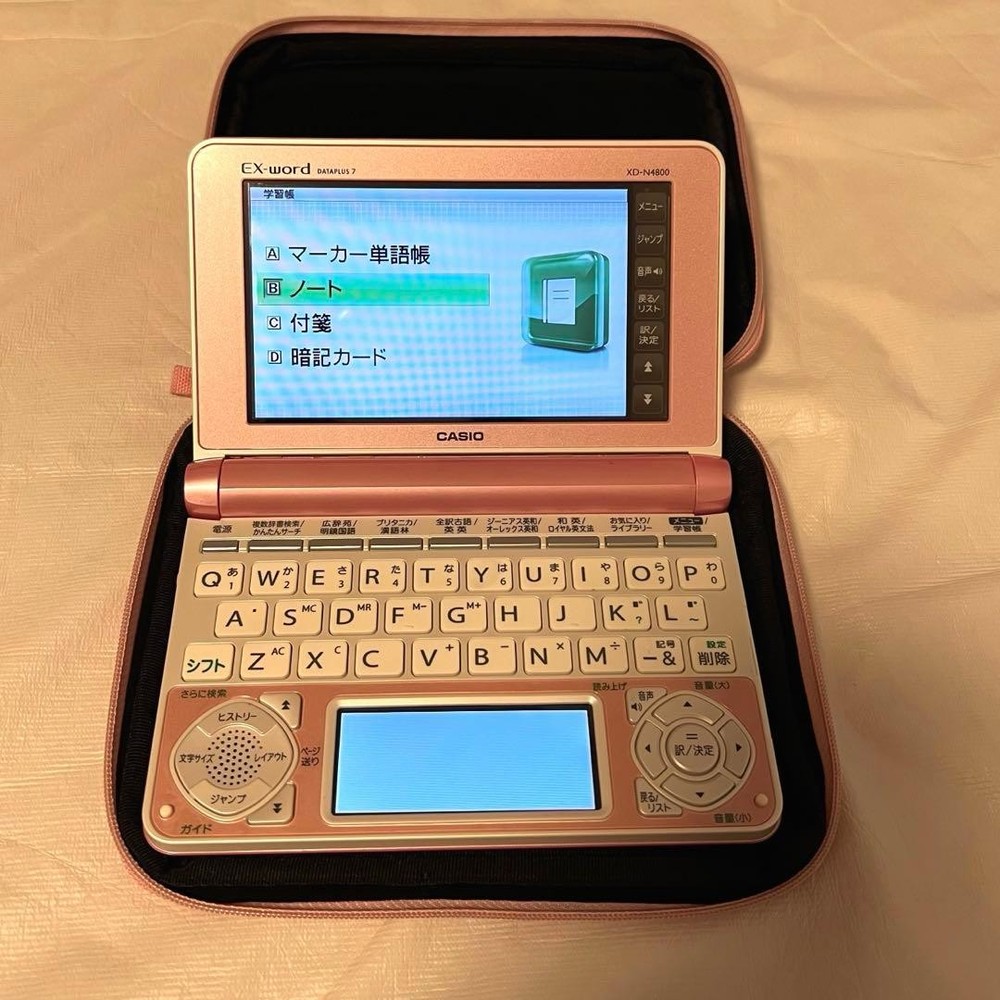 CASIO EX-word Electronic Dictionary High School Model Pink Kitty Auth From Japan