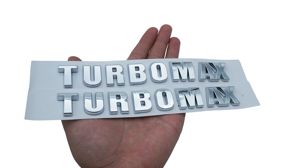 Fit 2024-2025 Silverado Turbomax Chrome Emblems 85079242 Qty 2