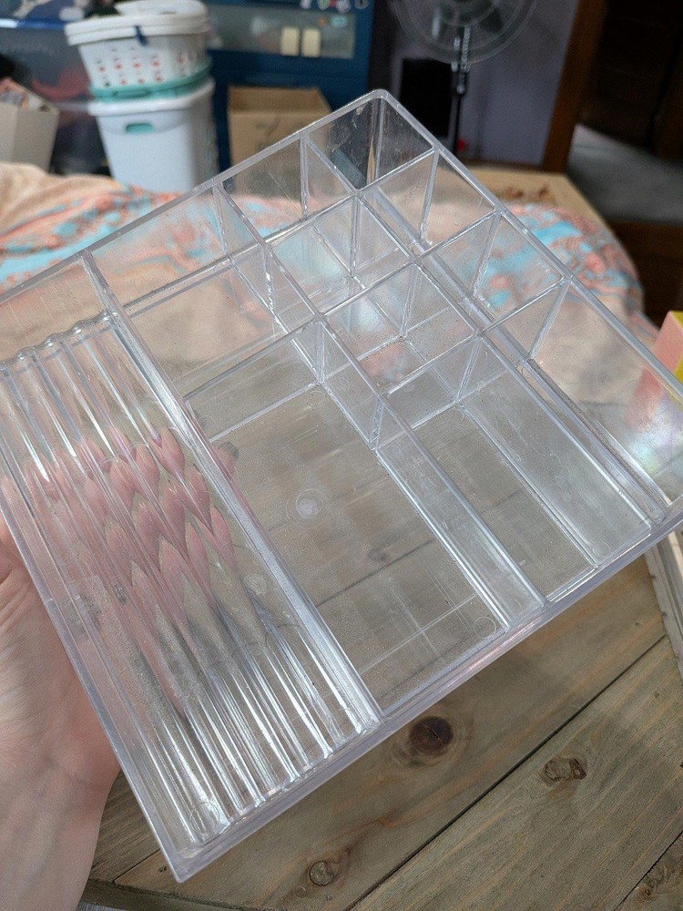Organizer for makeup vanity storage clear acrylic drawer