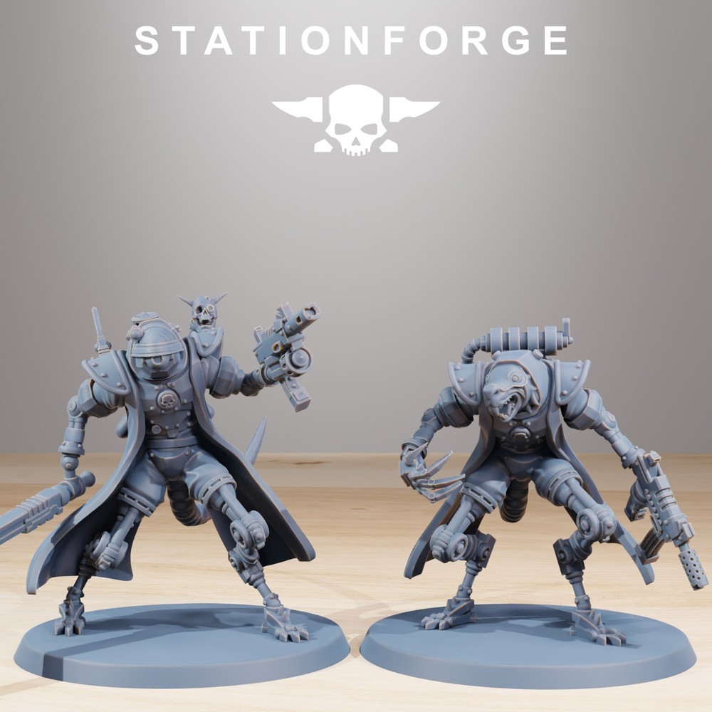 Station Forge Miniatures Raticus Curdsters Sci Fi Grim Dark Wargame Proxy 3D