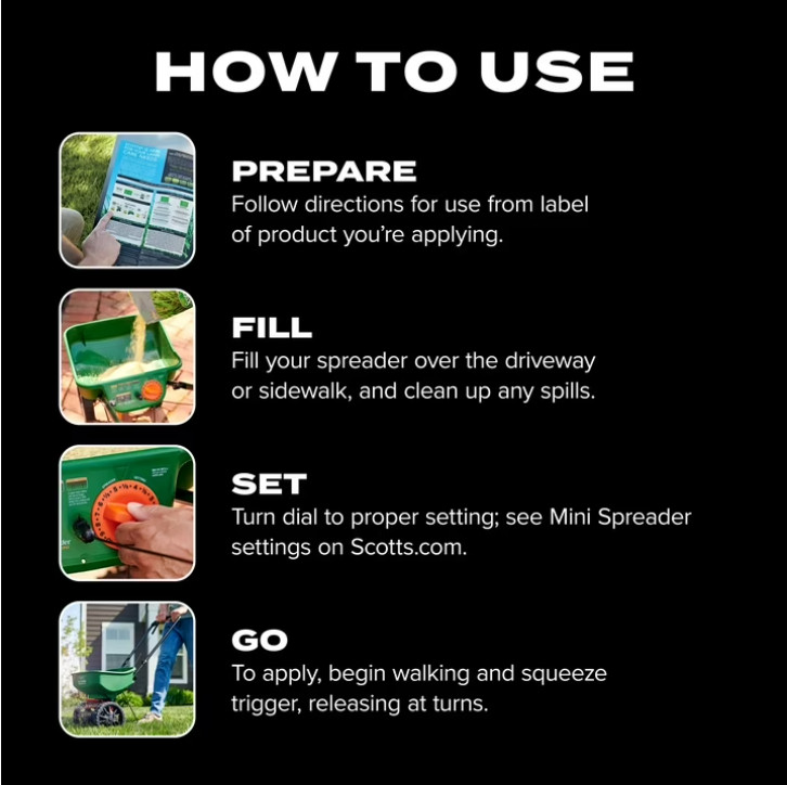 Turf Builder EdgeGuard Mini Broadcast Spreader