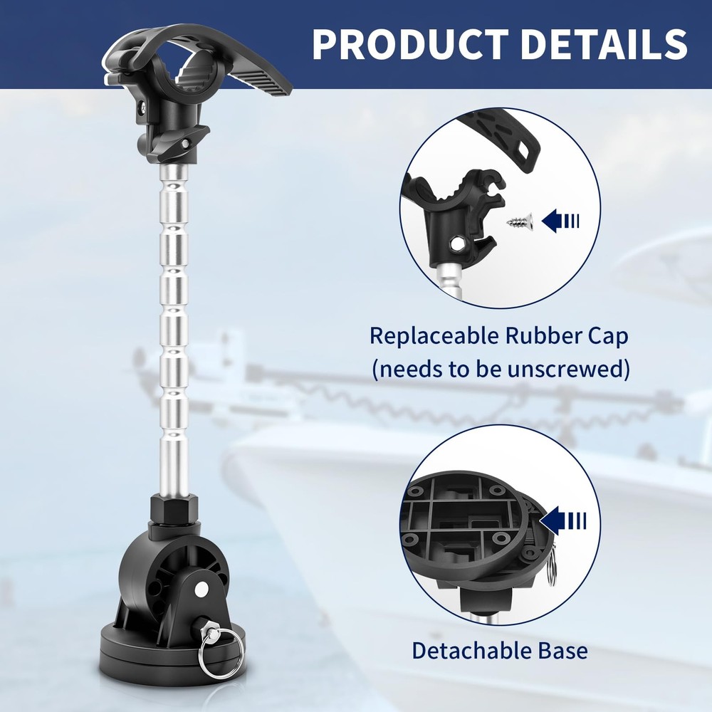 Trolling Motor Stabilizer Mount Support Compatible with Minn kota Terrova/Rip...