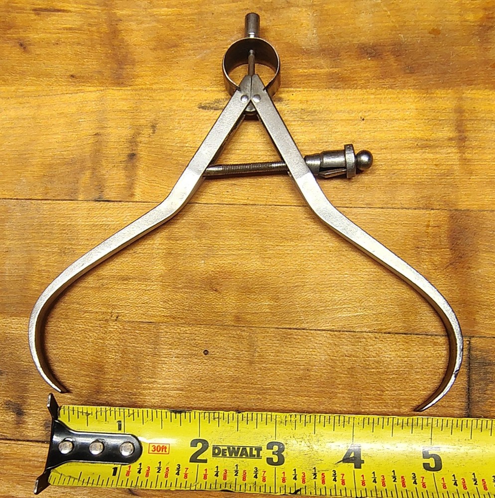 🗽VINTAGE 4-1/2" OD CALIPER WITH QUICK NUT