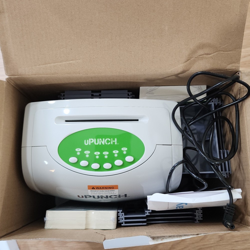 uPunch HN1500 Starter Time Clock Bundle With Cards Open Box