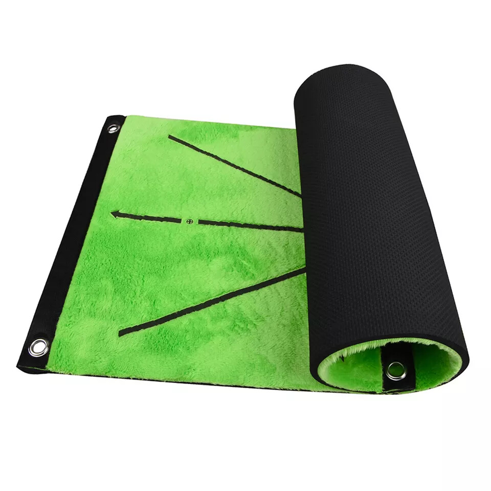Golf Training Mat Swing Detection Practice Training Hitting Aid Game Velvet Pad