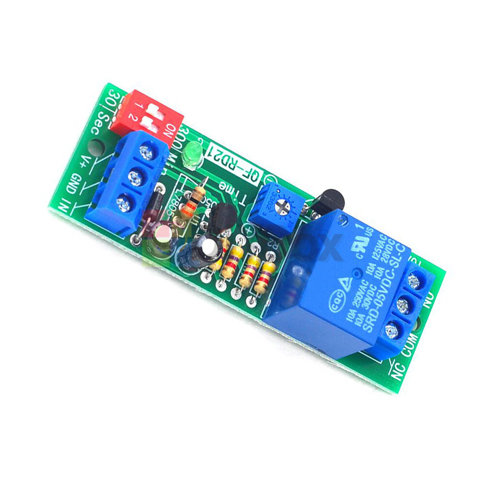 DC 5V 12V 24V Adjustable Time Delay Timing Timer Relay Switch Turn ON/OFF Module