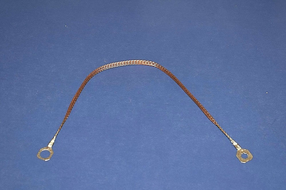 Universal Multi-Use 16" (40.5mm) Braided Copper Bonding Strap Grounding Cable