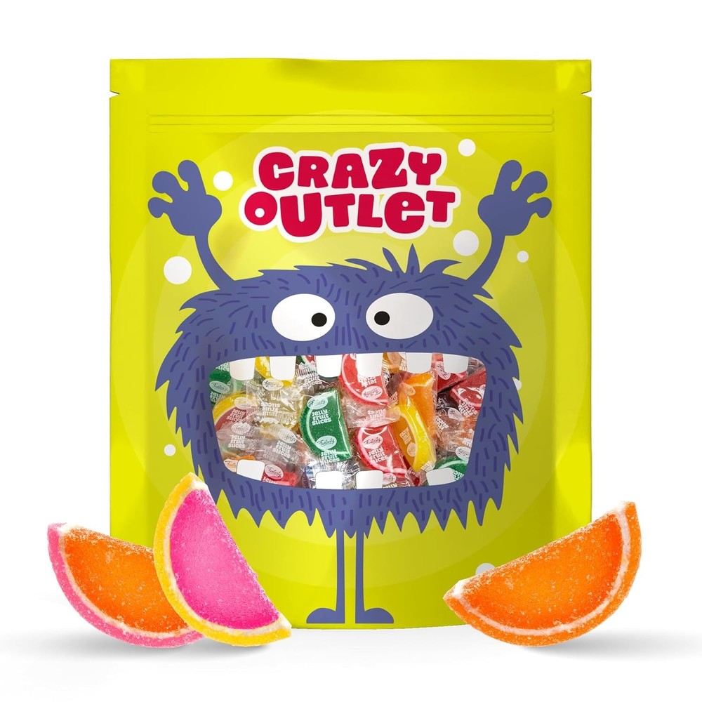 Fruit Slices - 2 Pound Bulk Pack - 60 Count - Jelly Candy - Assorted Flavors