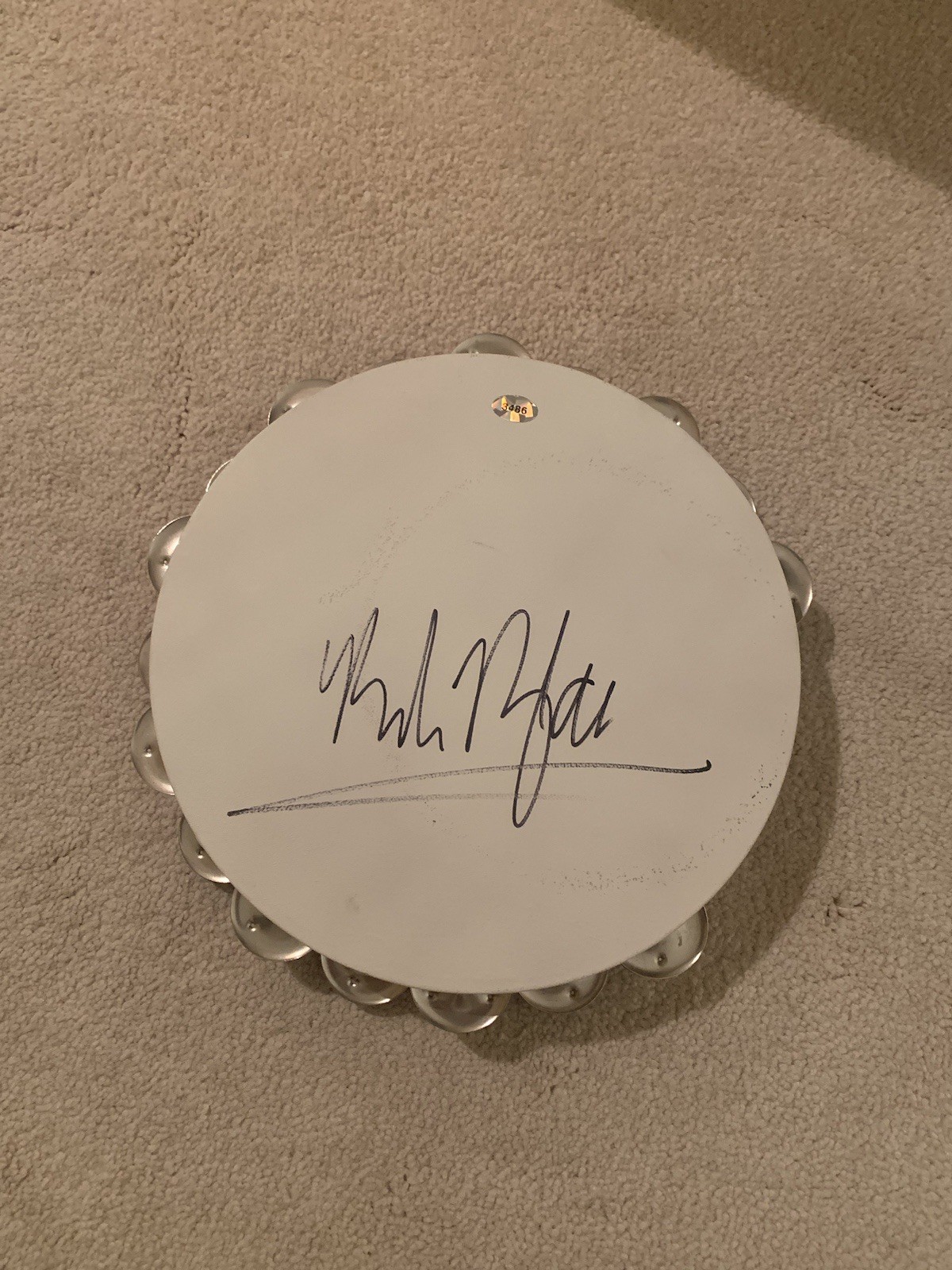 Bob Dylan Signed Autographed Tambourine