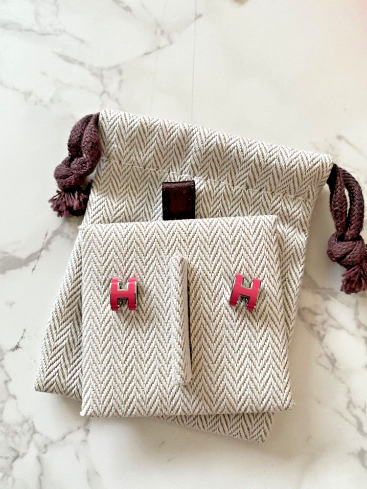 New Authentic Hermes Boucles D'Oreilles Mini Pop H Earring Earrings Accessory