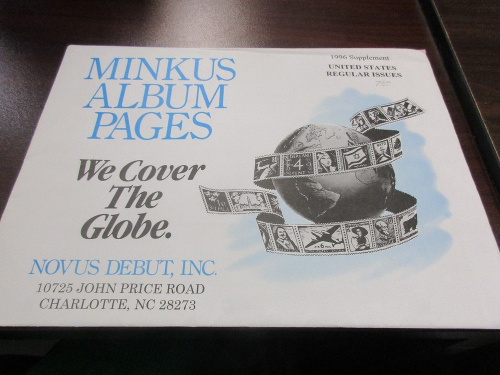 "MINKUS" 1996 SUPPLEMENT U.S. REGULAR ISSUES  W/FREE SHIPPING!!!