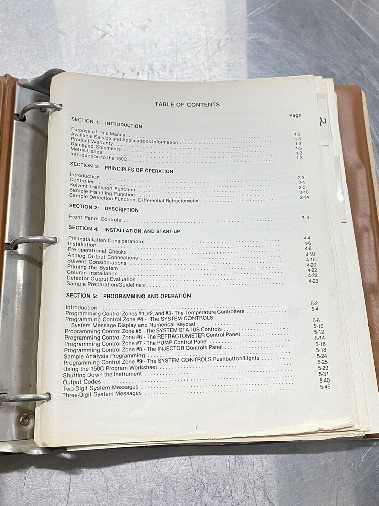 Waters 150C HPLC System - Users Guide / Instructions Manual