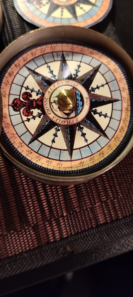 Vintage 19th Century Brass Compass's