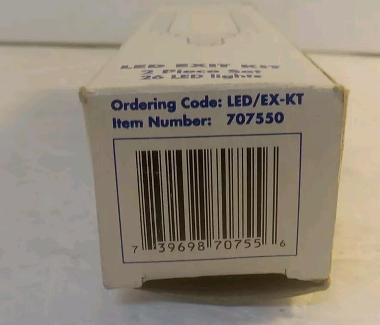 Bulbrite LED Exit Light Kit 2 Sets, 2 Pieces (26 Light LED Unit) 120V NEW!!