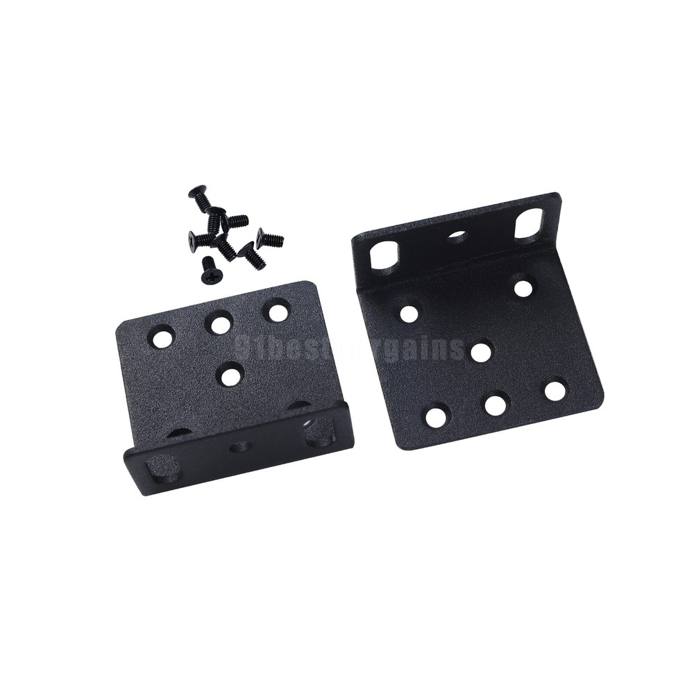 1Pair Replacement ACS-2811RM-19 rack mount kit bracket for Cisco 2811 Black