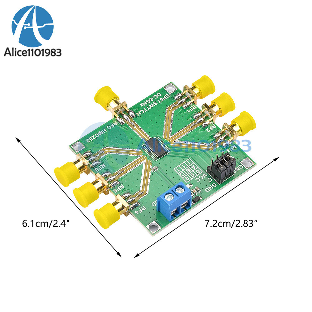 HMC252 DC-3GHz Non-Reflective RF Switch Module Module Single-Pole 6 Throw Switch