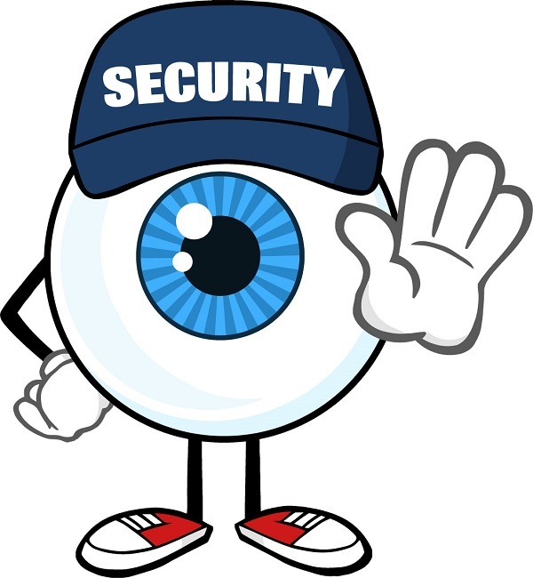 30 Custom Security Blue Eye Personalized Address Labels