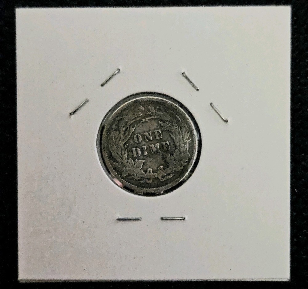 1884 Seated Liberty Dime. (ESEU)