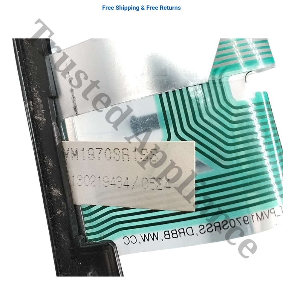 GE Microwave Control PANEL PART # WB07X11360 black