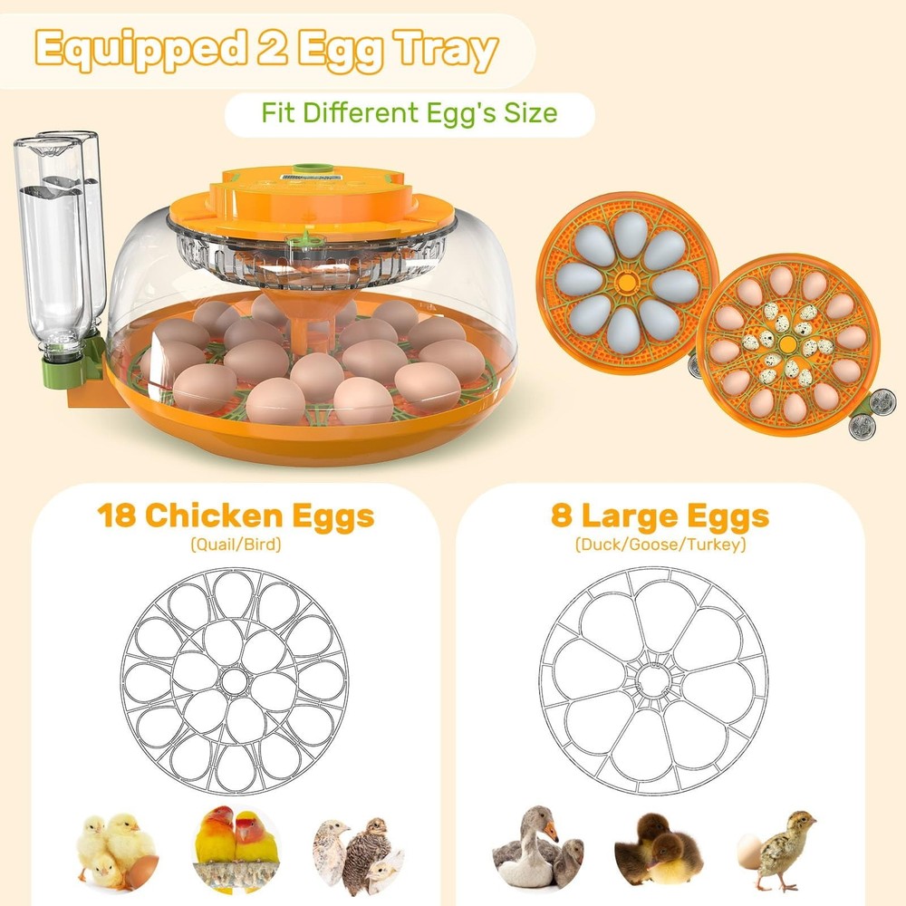 18 Egg Incubators for Hatching Eggs Incubator Incubator with Automatic Turning