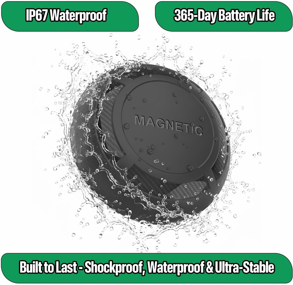 Magnetic Hidden GPS Tracker for Vehicles – Android Only, Long Bat