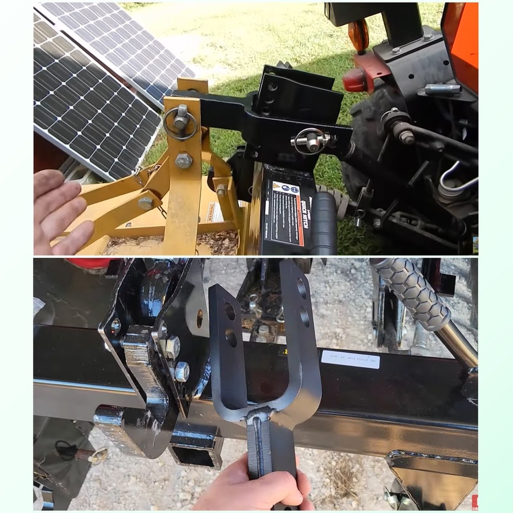 3 Point Versatile Quick Hitch Adapter Bracket Fit for Category 1 Quick Hitch