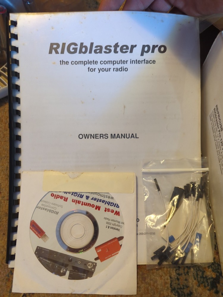 West Montain Radio RIGblaster Pro Digital Interface w/ Cables, Manual & Software