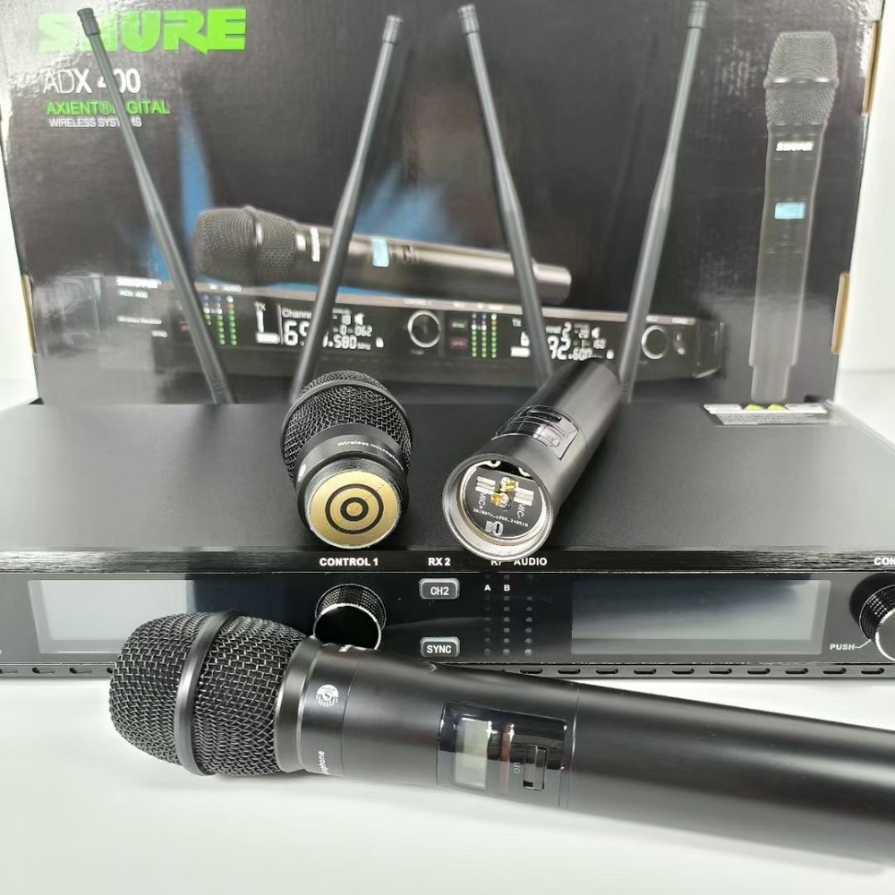 ADX400 + Two Wireless Microphones Professional Performance Mic