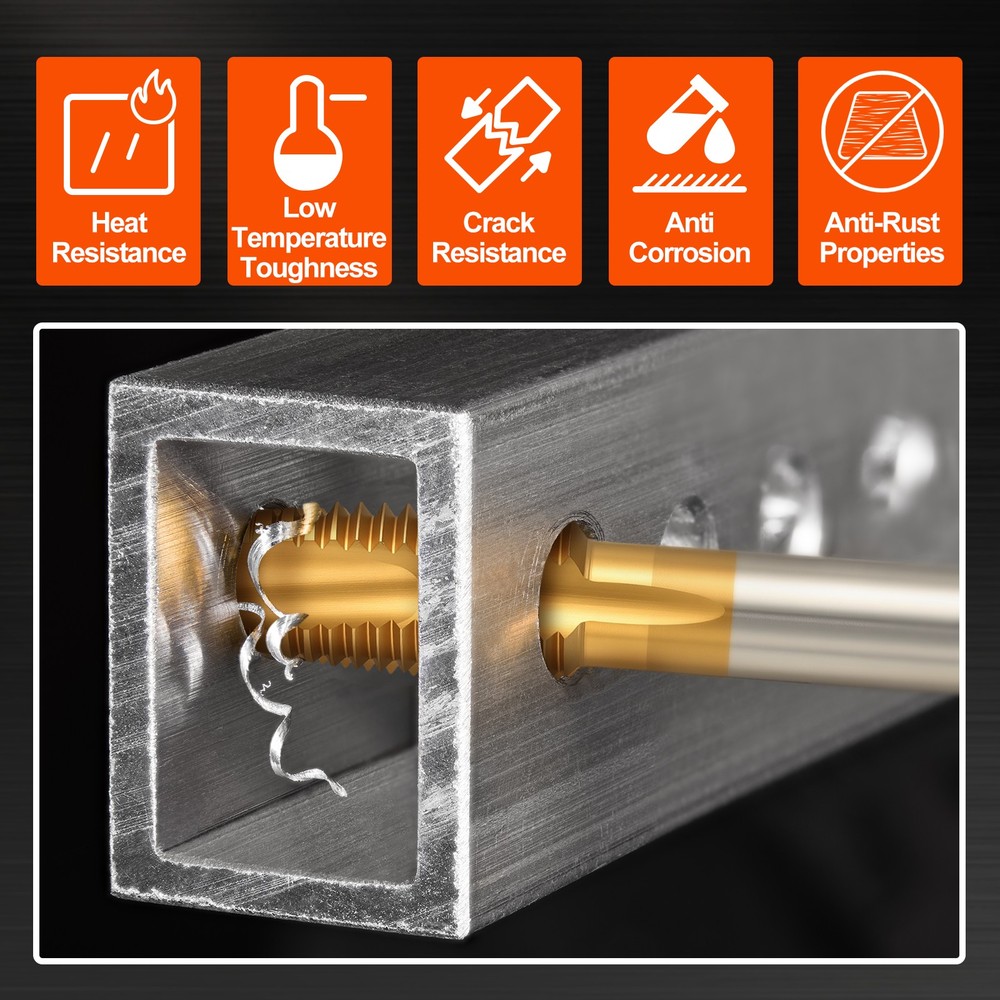 M16 x 2 Spiral Point Plug Threading Tap M2 Titanium Right Hand Screw Tapping