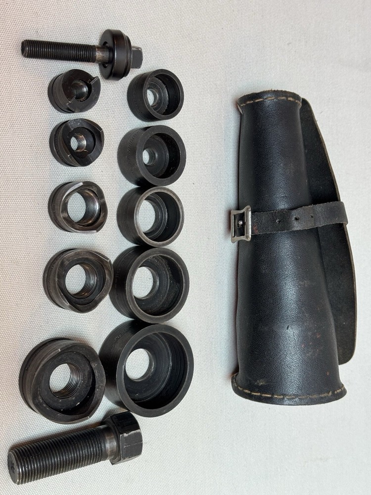 Greenlee No. 735 Knockout Punch Set With Leather Case