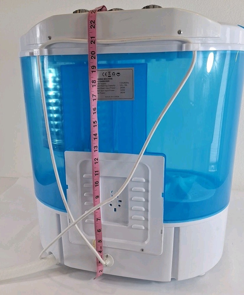 KUPPET Lightweight Compact Tub Portable Mini Top Loading Washing & Spin Machine