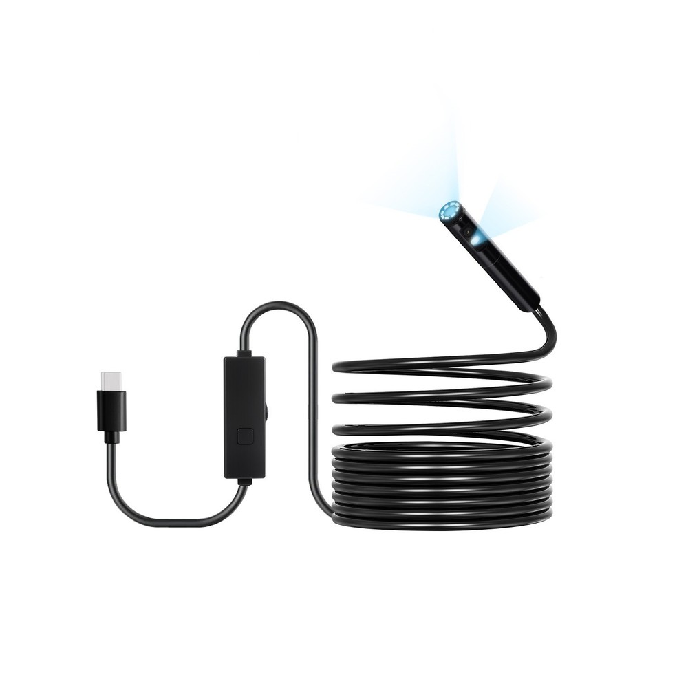 Dual Lens Borescope Endoscope Camera for Android IOS & 16.4FT Snake Cable