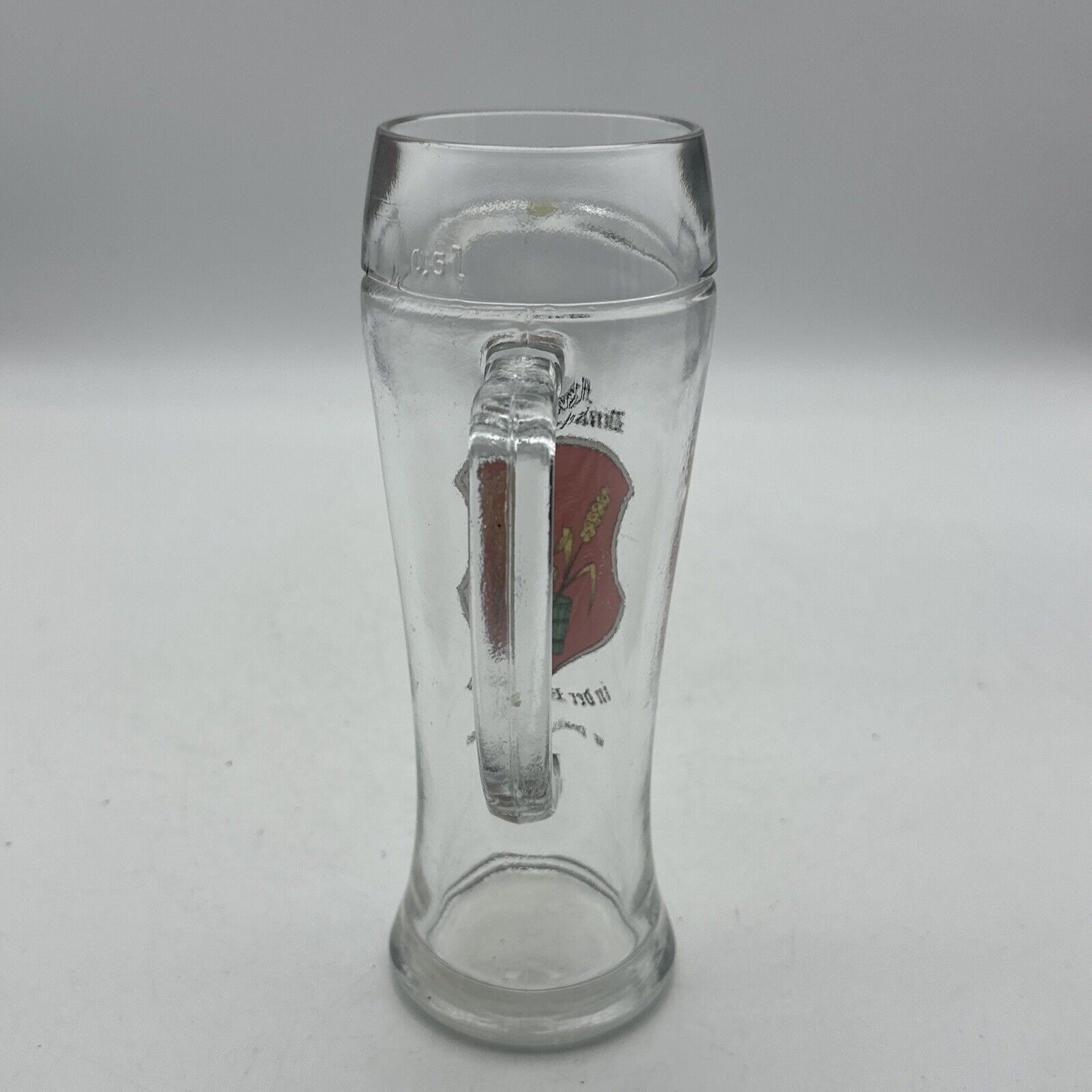 Markt Dinkelsherben In Der Reischenau WF 1985 .5L Glass Beer Stein Mug Germany