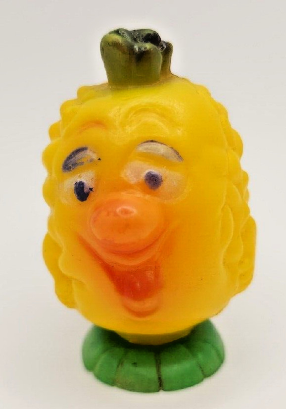 Vintage 1970s Empty Anthropomorphic Pineapple Fruit Plastic Candy Container PB79