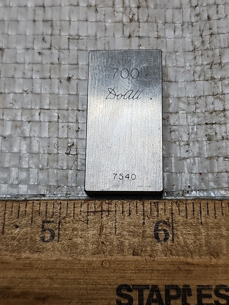 DoALL .700" RECTANGULAR GAGE BLOCK NO. 7450