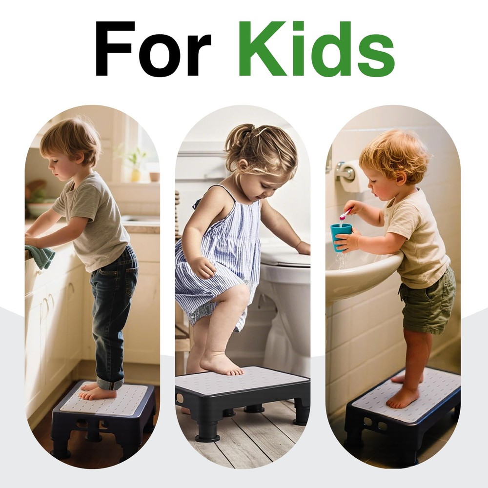 Adjustable Step Stool for High Beds & SUV - Non-Slip Mobility Platform for Se...