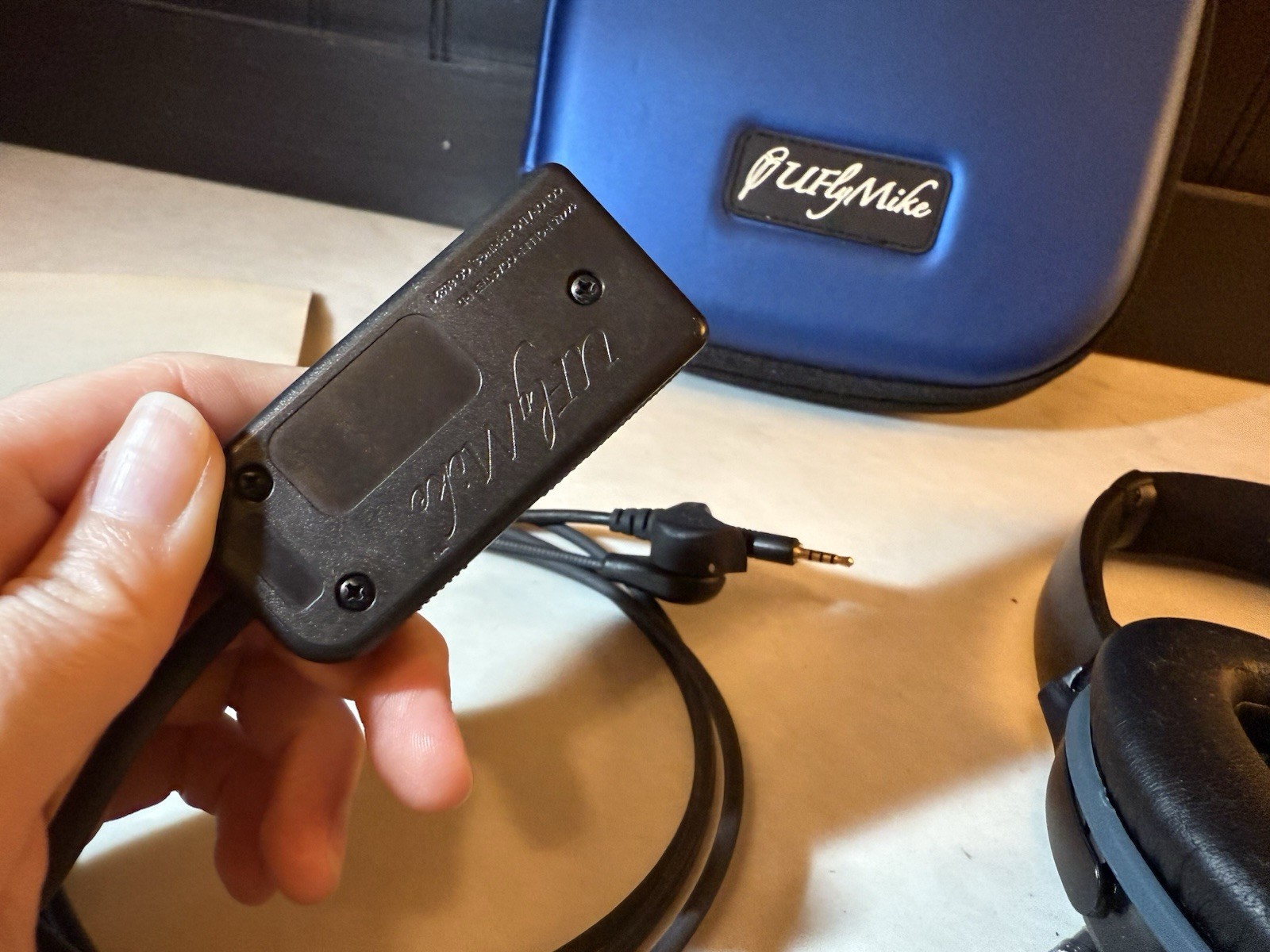 U Fly Mike Aviation Microphone With Bose QC25 Headset