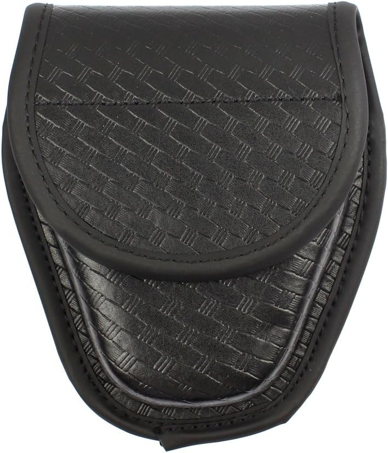 Covered Handcuff Case, Molded Hiddend Snap Double Cuff Case