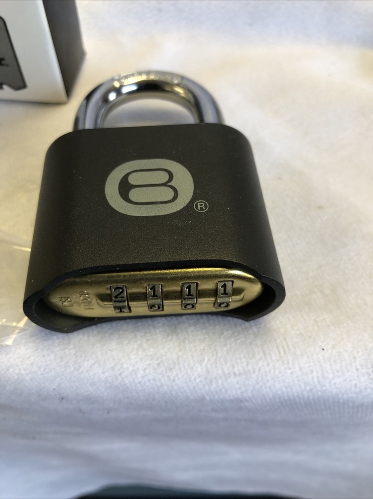 3) Master Lock 178D- Set/Reset Combination Padlocks Gray, Weather Resistant +KEY