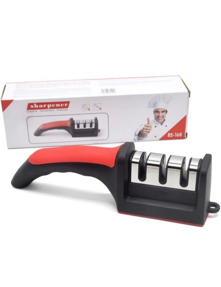3 Section Knife Sharpener by Chef's Pride, Multi 