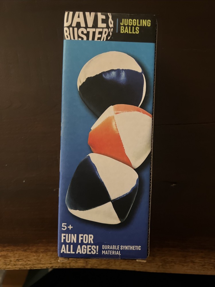 Dave & Busters Juggling Balls 3 count multicolor